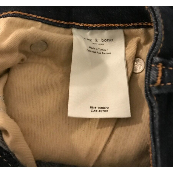 Rag & Bone Women's Cate Mid-Rise Ankle Skinny Carmen Color Jeans - Size 27 - Picture 9 of 13